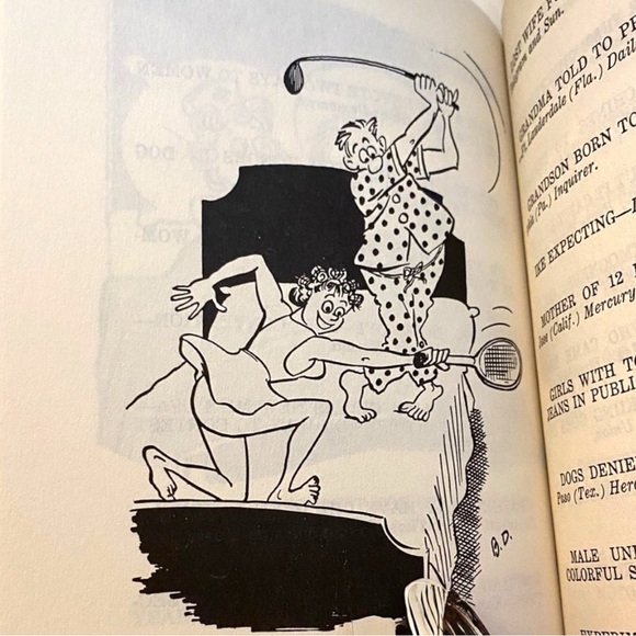 VINTAGE 1982 Stop the Presses! by Dick Hyman - Illustrated Humor Book - Picture 4 of 7